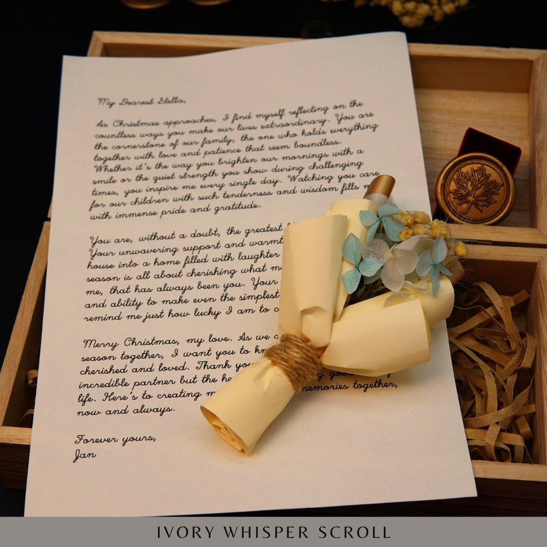 Rustic Scroll Letter